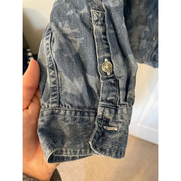 Eddie Bauer Women XL LongSleeve ButtonUp All Tencel Lyocell Shaded Blue Collared - Picture 4 of 15